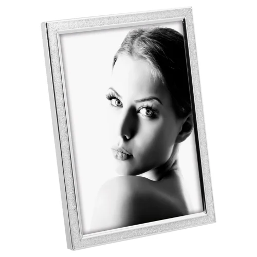 Cornice portafoto in metallo con glitter