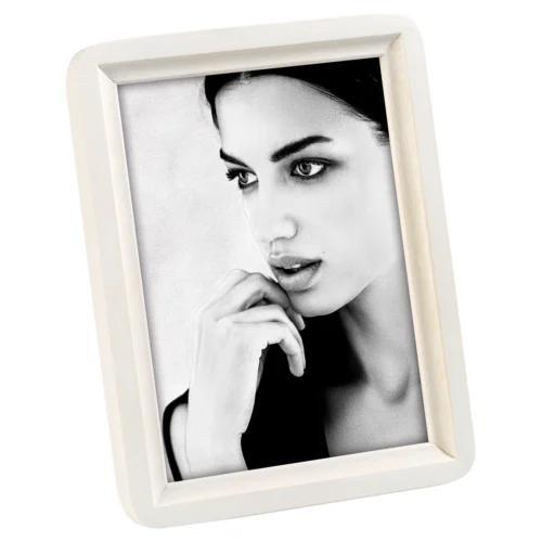Cornice portafoto in legno 13 x 18 cm bianco