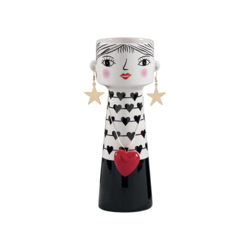 Vaso H. 20,5 cm portafiori in ceramica