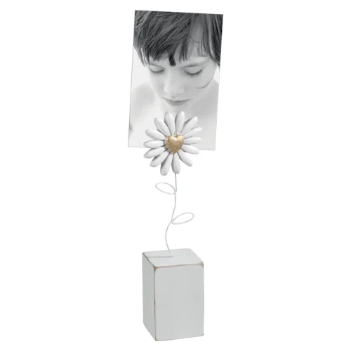 Segnaposto/portafoto con clip portafoto in resina