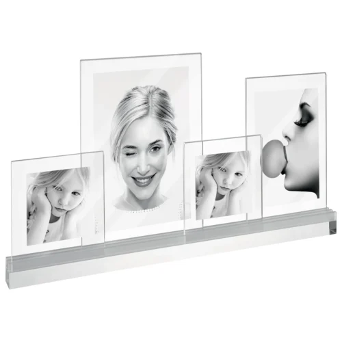 Cornice multipla portafoto quadruplo in acrilico