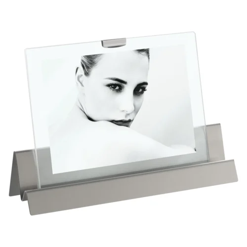 Cornice portafoto con base in acciaio 10 x 15 cm