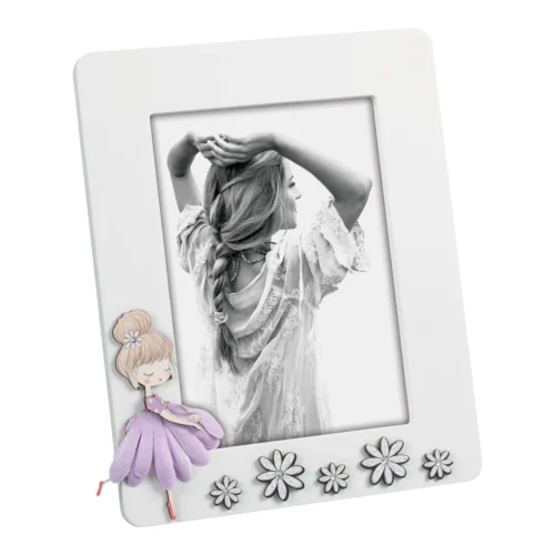 Cornice portafoto in MDF laccato 13 x 18 cm