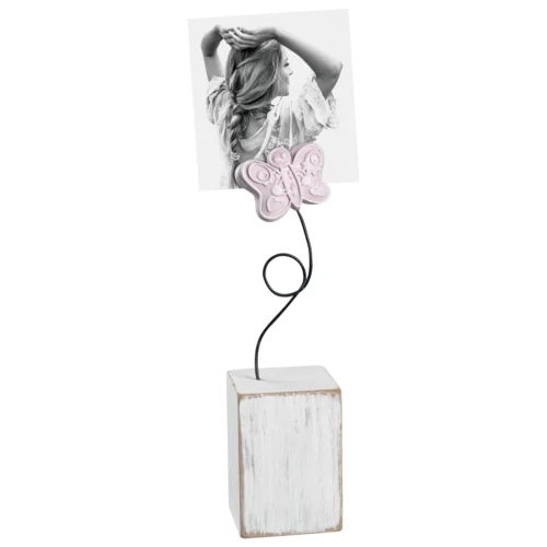 Segnaposto portafoto clip in legno