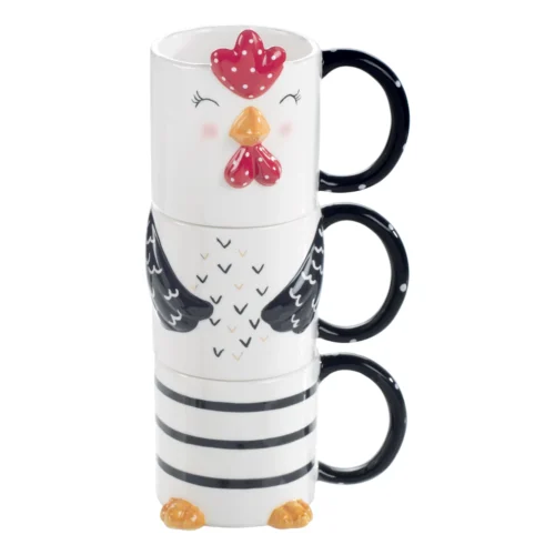 Set 3 mug in ceramica