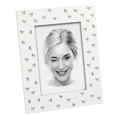 Portafoto in MDF su due livelli 13 x 18 cm