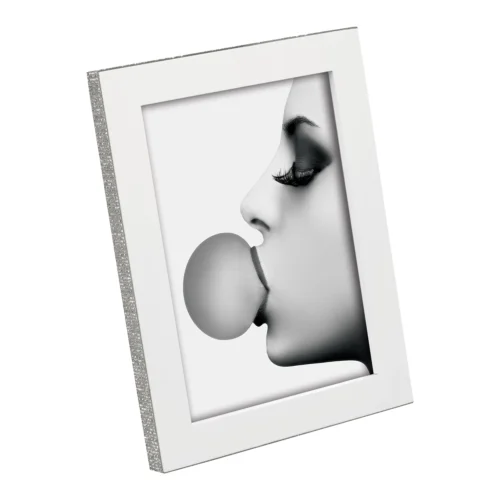Portafoto in MDF laccato con strass 15 x 20 cm