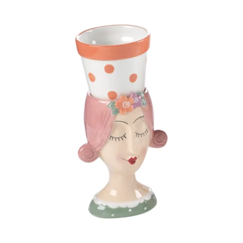 Set 2 vasi in ceramica H. 24 cm