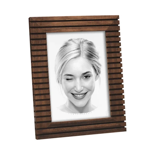 Portafoto in legno inciso wengé