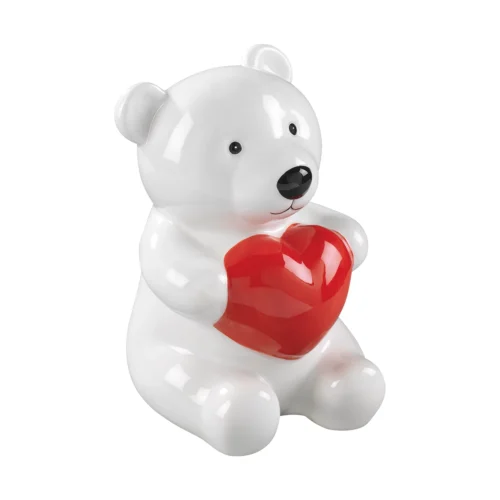 Salvadanaio orso in ceramica