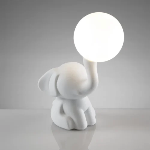 Lampada LED elefante H. 31 cm da tavolo