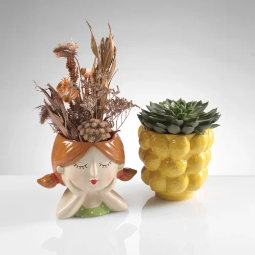 Set due vasi in ceramica