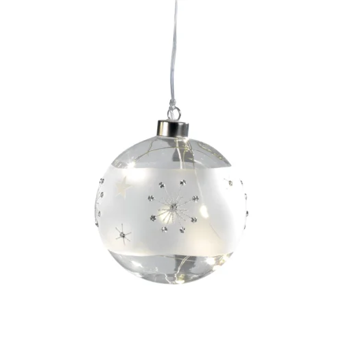 Palla LED ⌀ 10 cm in vetro