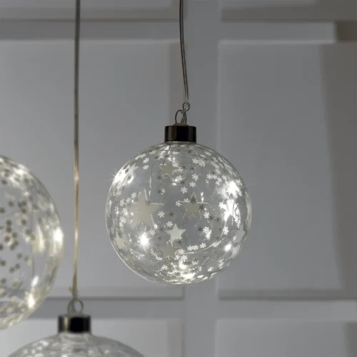 Palla LED ⌀ 10 cm in vetro
