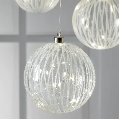 Palla LED ⌀ 15 cm in vetro
