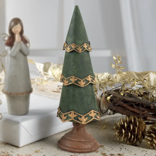 Abete H. 31 cm albero di natale in resina