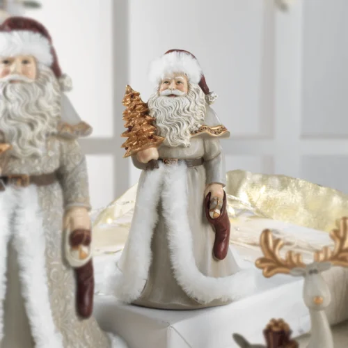 Santa claus H. 23 cm in resina