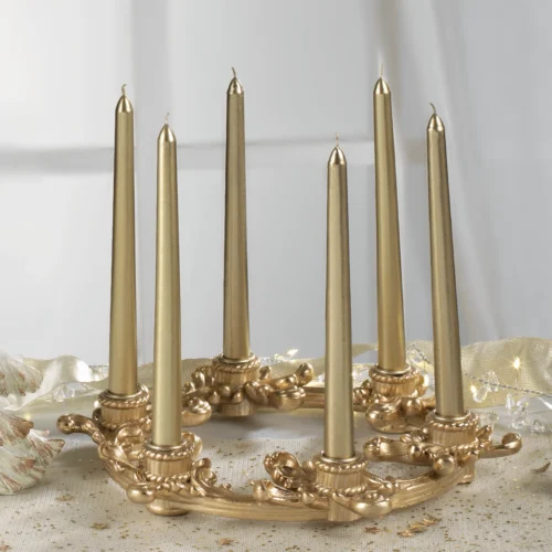 Candelabro ⌀ 34 cm portacandela in resina