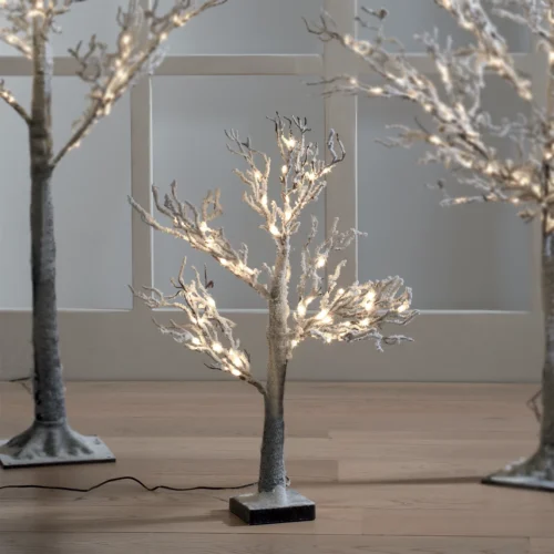 Albero LED con neve H. 60 cm