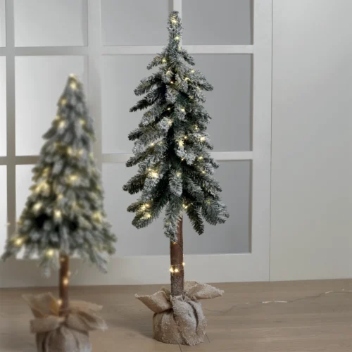 Albero LED H. 100 cm abete innevato