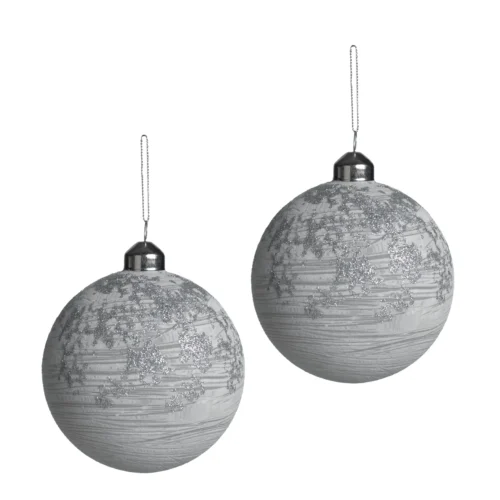 Set di 4 palle in vetro ⌀ 10 cm