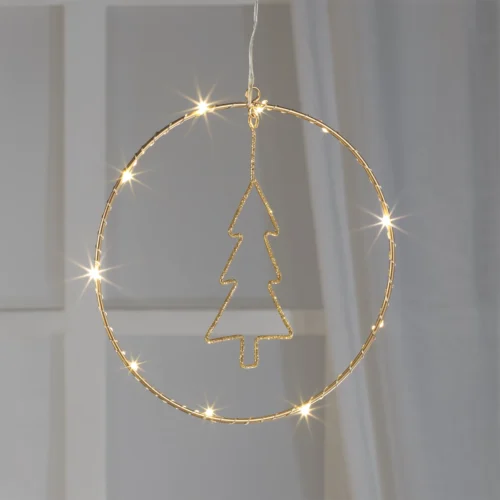Decorazione LED abete ⌀ 21 cm