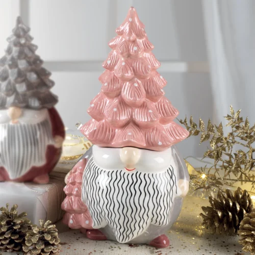 Barattolo santa claus in ceramica H. 31,4 cm