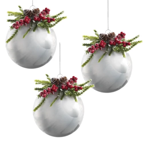 Set di 6 palle in vetro ⌀ 8 cm