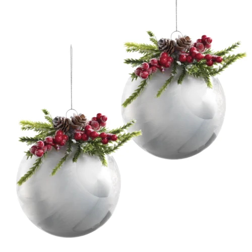 Set di 4 palle in vetro ⌀ 10 cm