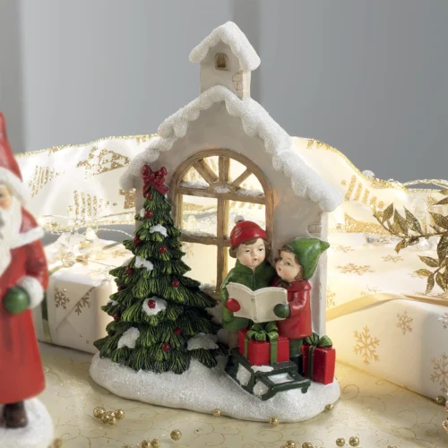 Decorazione LED bambini in resina