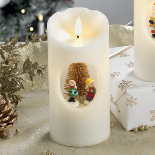 Candela LED con carillon cero bambini