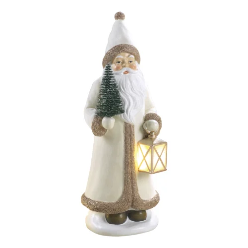 Santa Claus LED H. 30 cm in resina