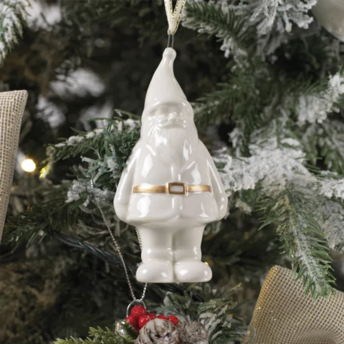 Set 4 santa claus in porcellana