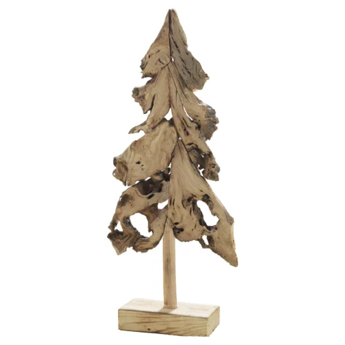 Abete in legno naturale H. 80 cm