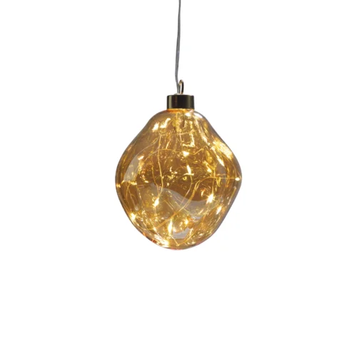 Palla LED ⌀ 10 cm decorazione in vetro