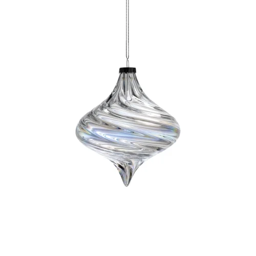 Set 4 decorazioni in vetro iridescente ⌀ 10 cm