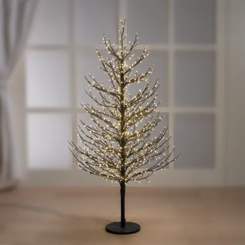 Albero con 1000 luci flash a LED H. 120 cm