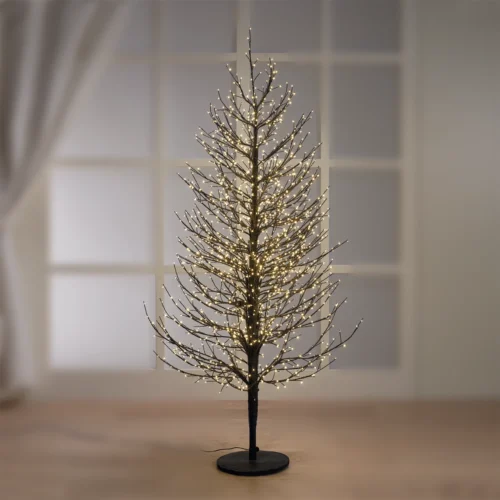Albero con 1600 luci flash a LED H. 150 cm