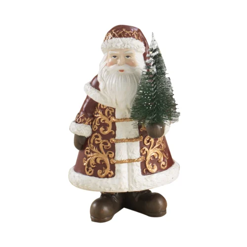Santa claus H. 23,5 cm babbo natale in resina