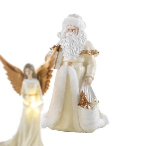 Santa claus H. 31 cm babbo natale in resina
