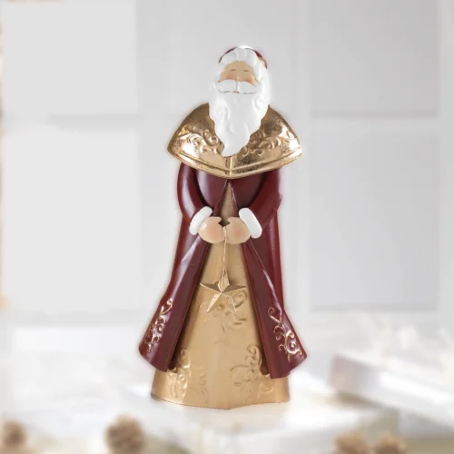 Santa claus H. 45 cm babbo natale in metallo