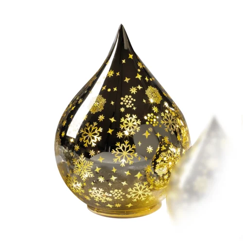 Ampolla LED H. 21 cm decorazione a goccia