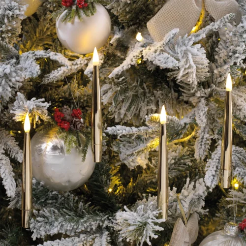 Set di 10 candele per albero di natale