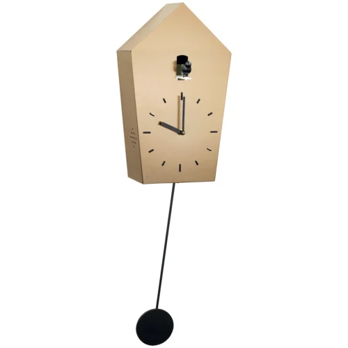 Orologio in legno con pendolo e cucu' H. 70 cm