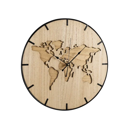 Orologio in legno e metallo ⌀ 40 cm