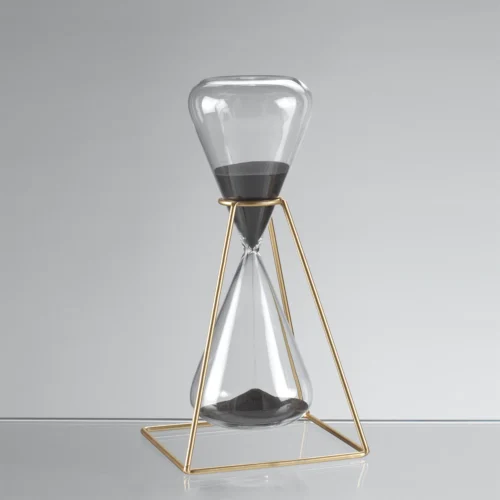 Clessidra 30 minuti in vetro H. 25 cm