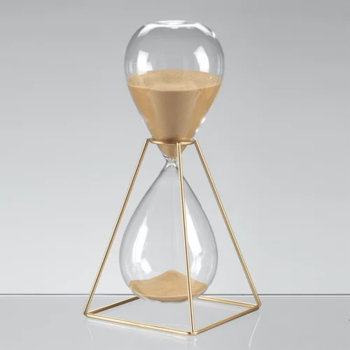 Clessidra 30 minuti in vetro H. 28 cm
