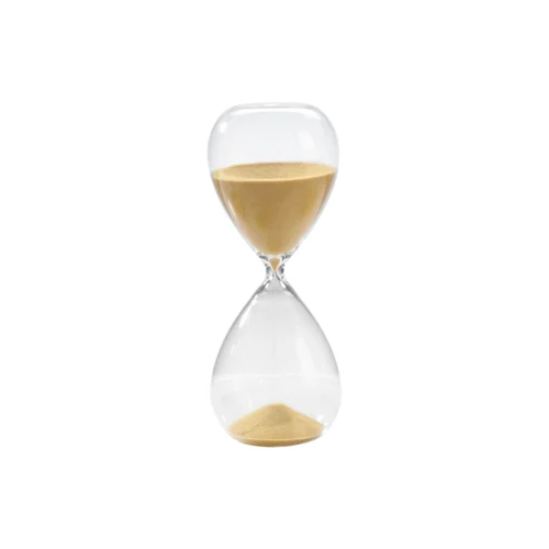 Clessidra 30 minuti in vetro H. 19 cm