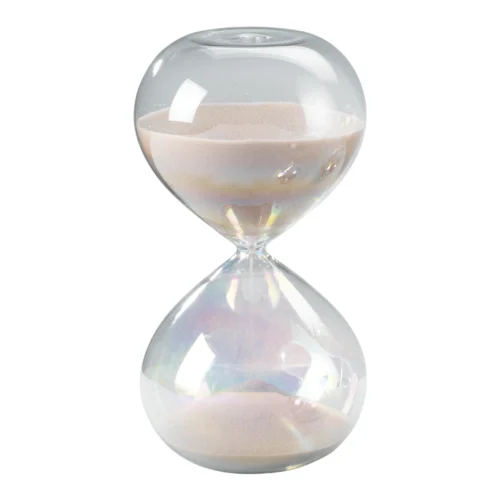 Clessidra 30 minuti in vetro H. 18 cm