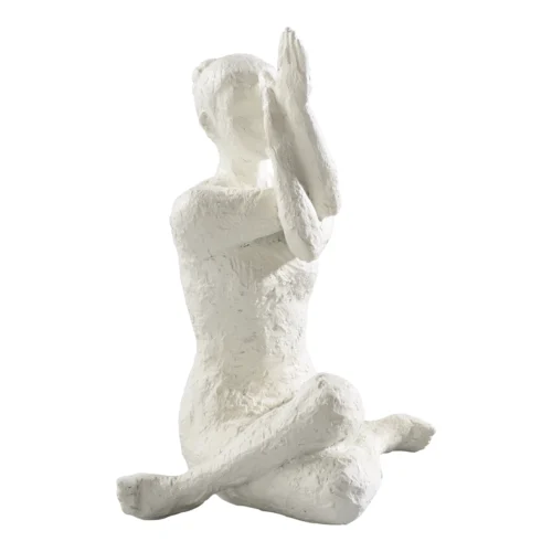 Figura yoga in resina
